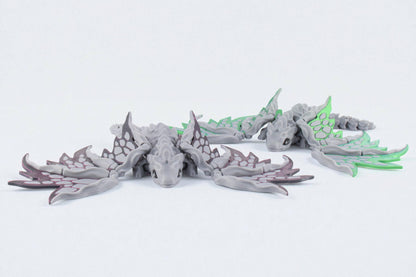 3D Printed Stone Dragon - Articulated and Moveable Wings