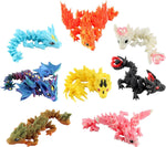 Articulated 3D Printed Dragon Figurine (5") – Unique Styles