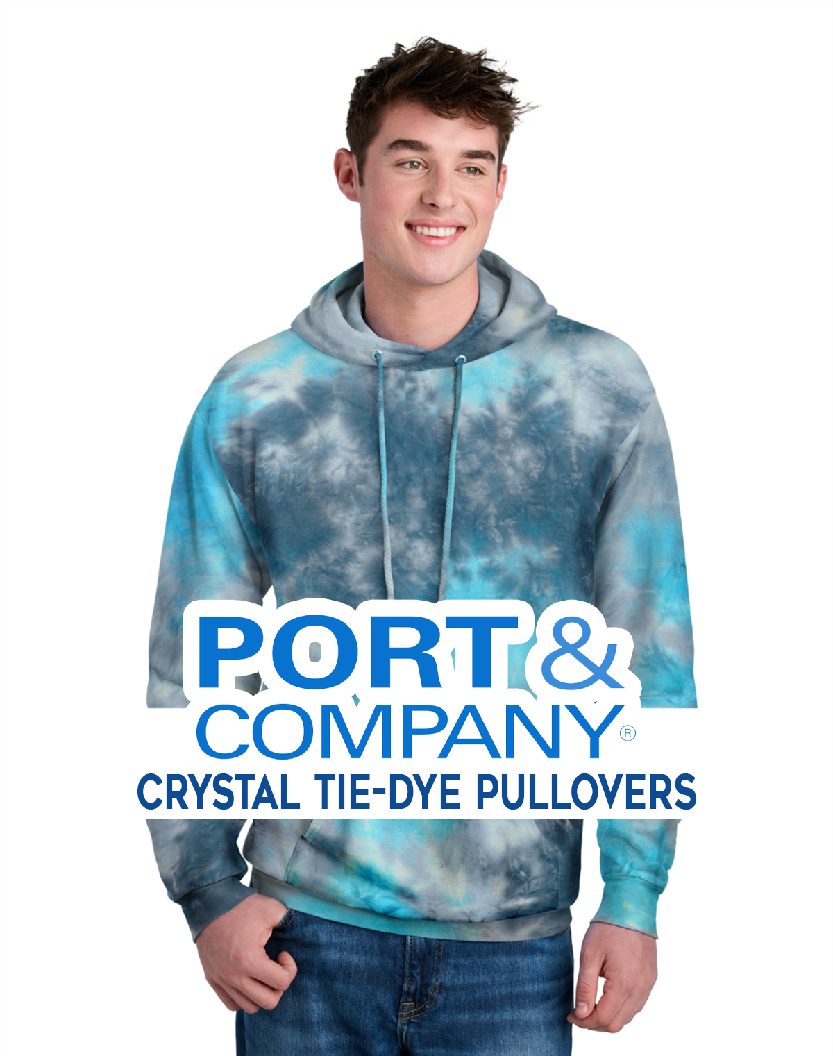 Port & Company® Crystal Tie-Dye Hoodies