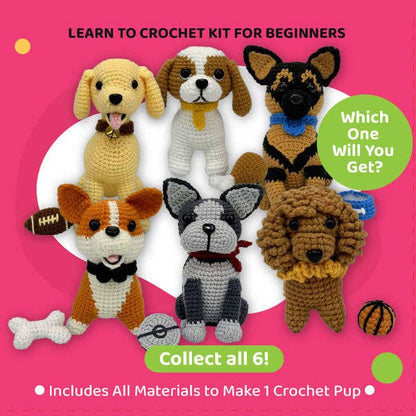 Loop Brigade™ Mystery Pups Crochet Kit