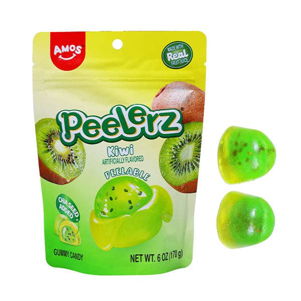 Amos 4D Peelerz Peelable Fruit Gummy Candy (6oz) Multiple Flavors