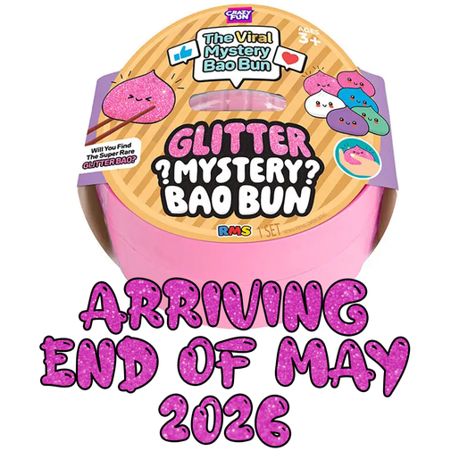Glitter Mystery Bao Bun 4" Dumpling Squishy Fidget Toy (1pc)