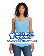 Next Level Apparell Womens Racerback Tank Tops Black