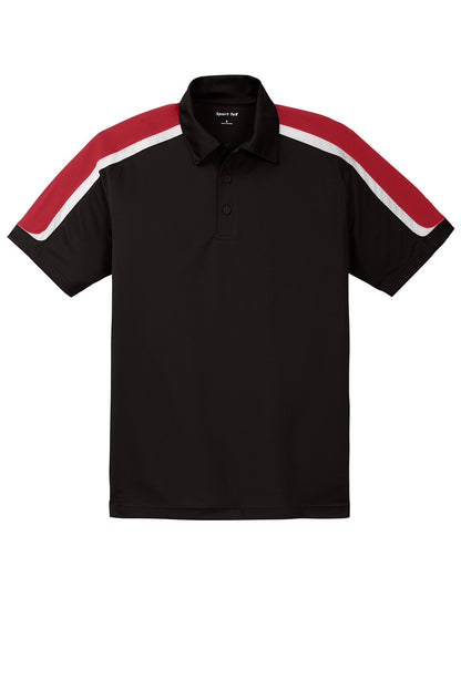 Sport-Tek Tricolor Shoulder Micropique Sport-Wick® Polo