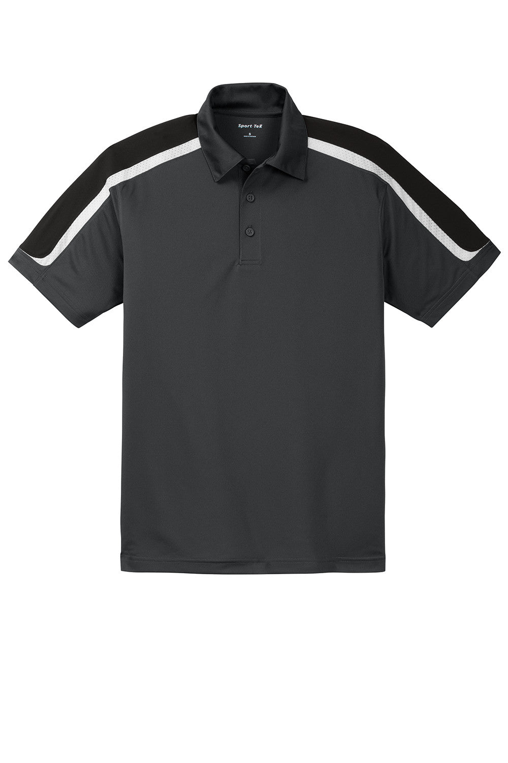 Sport-Tek Tricolor Shoulder Micropique Sport-Wick® Polo