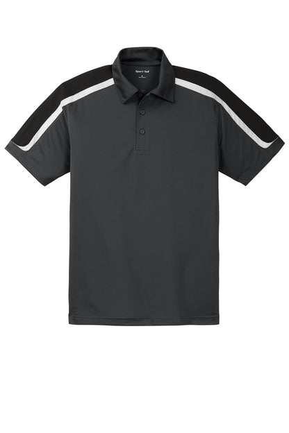 Sport-Tek Tricolor Shoulder Micropique Sport-Wick® Polo