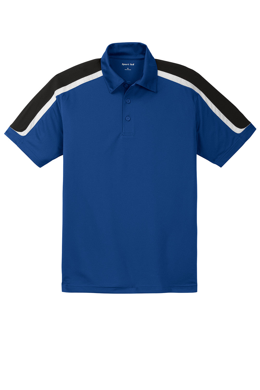 Sport-Tek Tricolor Shoulder Micropique Sport-Wick® Polo