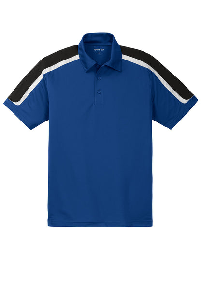 Sport-Tek Tricolor Shoulder Micropique Sport-Wick® Polo