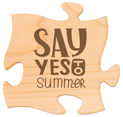 Set of 4 customizable puzzle coasters