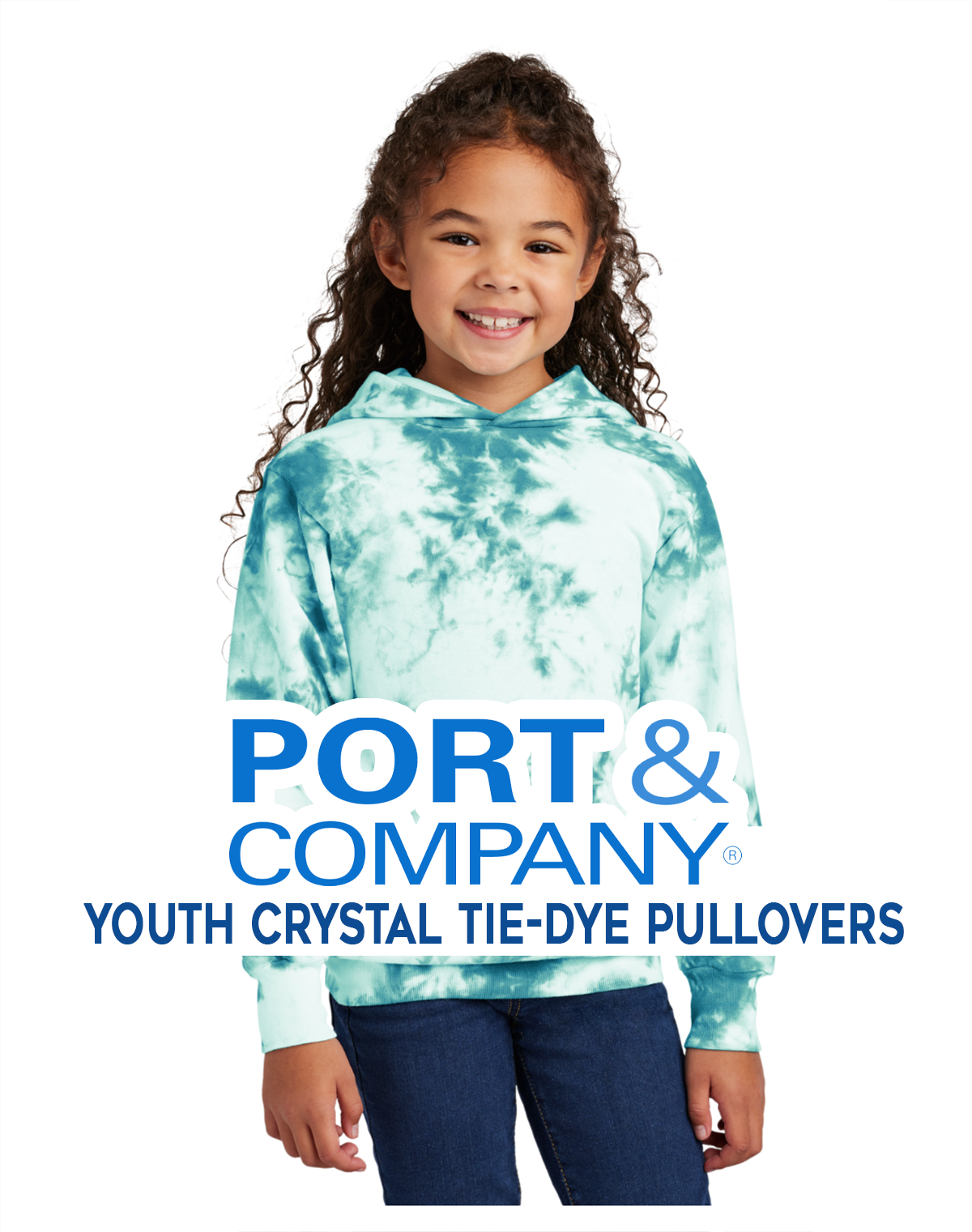 Port and Co Youth Tie-Dye Hoodies