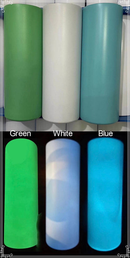 Blank Glow 20oz Straight Sublimation Tumblers