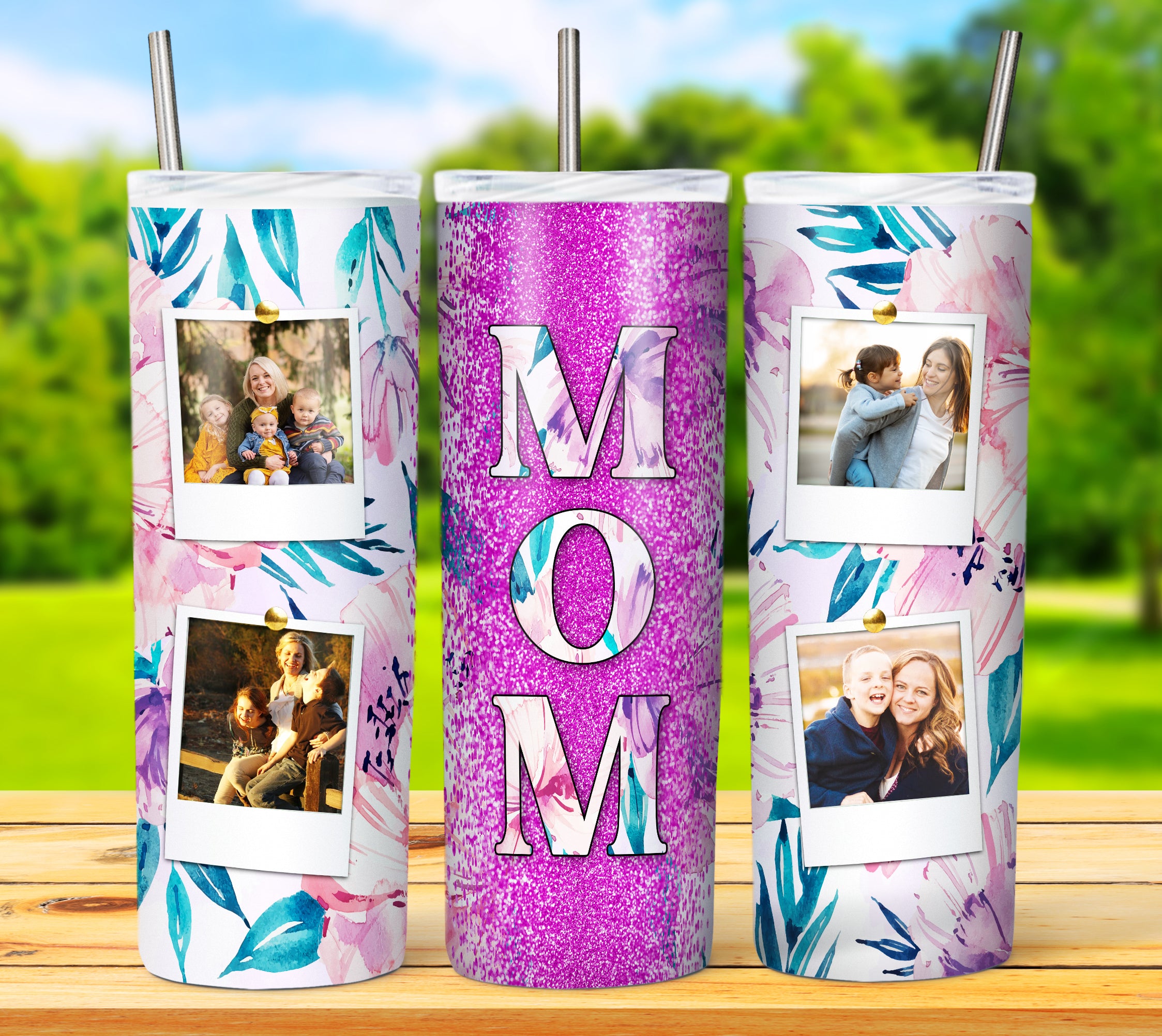 MOM TUMBLER POLAROID Designs 2023