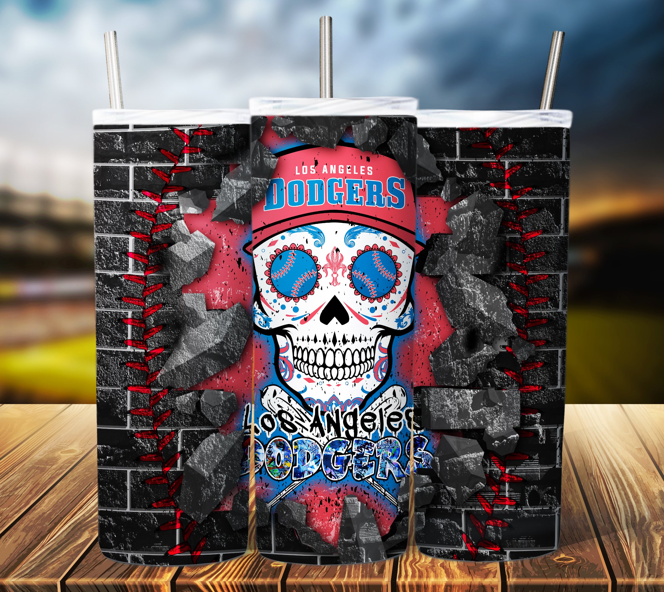 dodgers sugar skull png