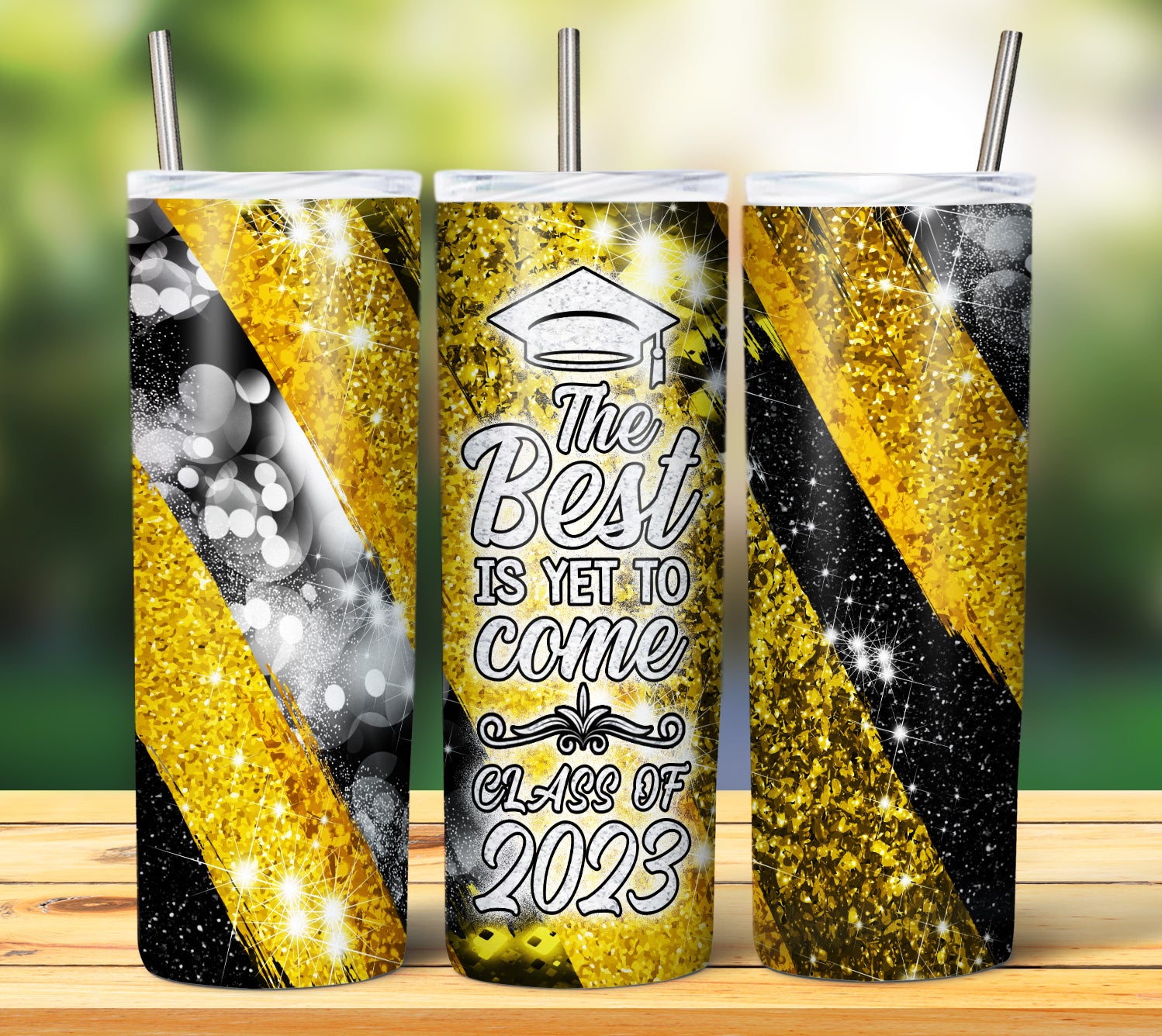 Senior Class Gold Super Sparkling Tumbler