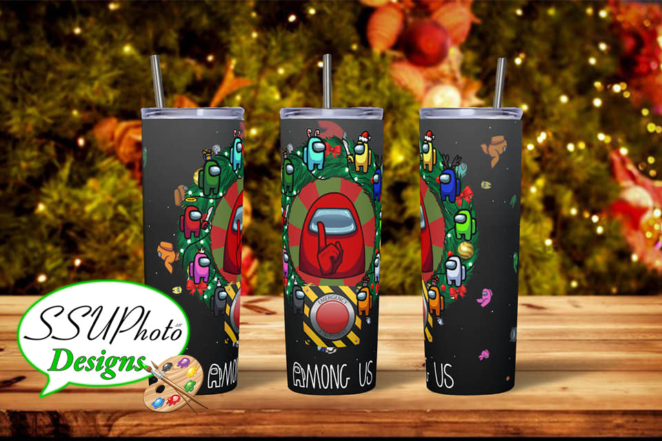 Among Us Winter Holiday 20oz Tumbler
