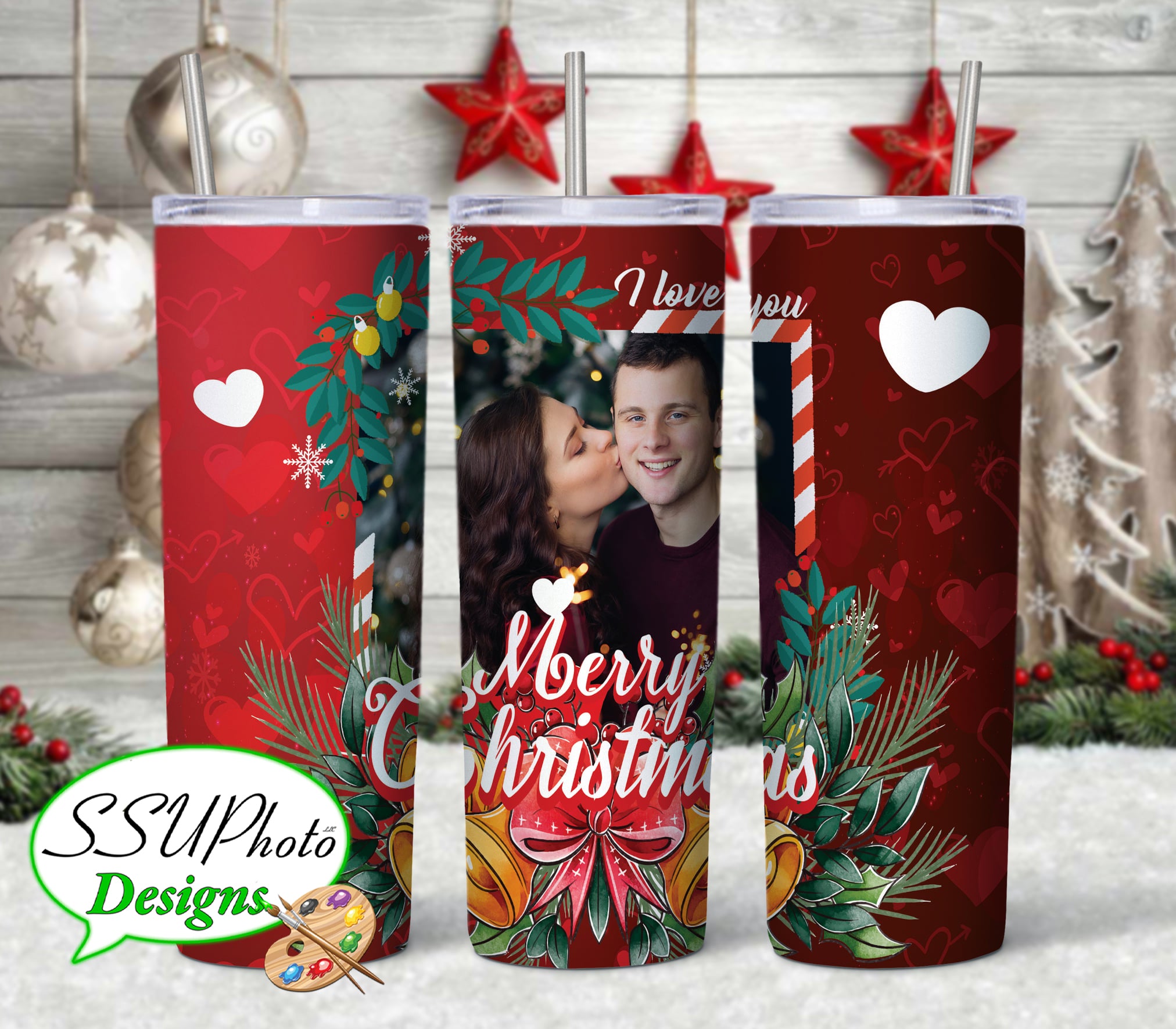 Winter Holiday Photo Collection 20oz Tumbler