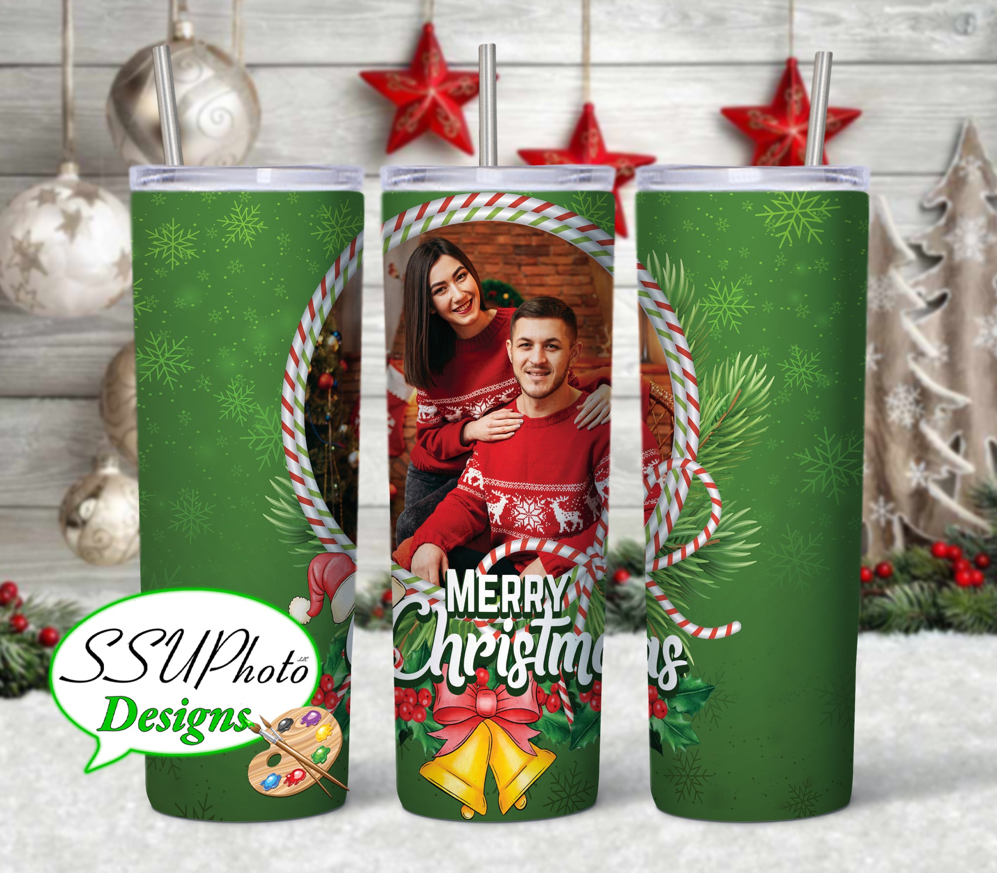 Winter Holiday Photo Collection 20oz Tumbler