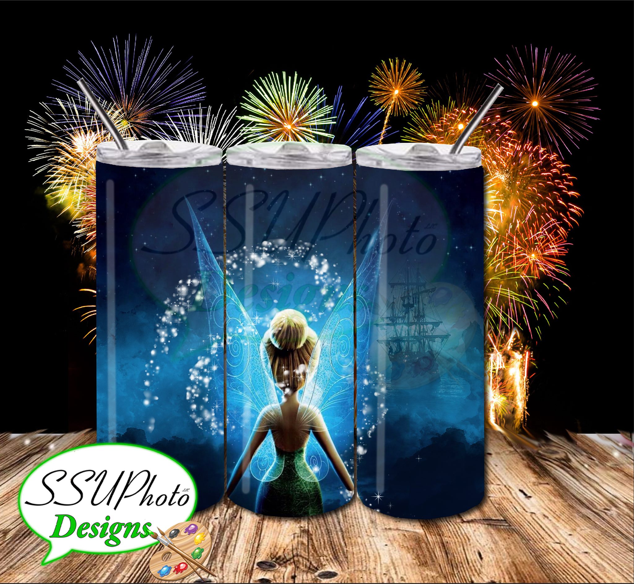 Tinker bell Skinny TumblerD Digital Design