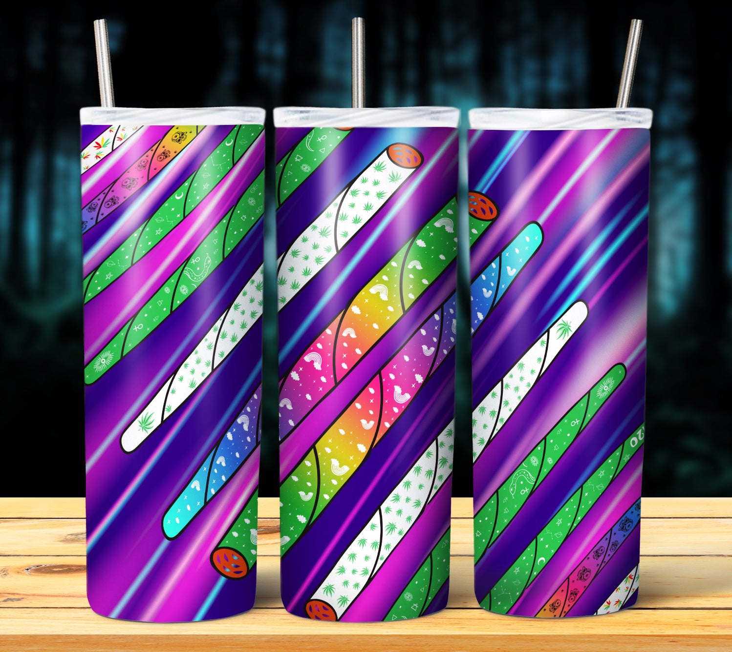 CANNABIS 420 NEON TUMBLER DESIGNS 2023