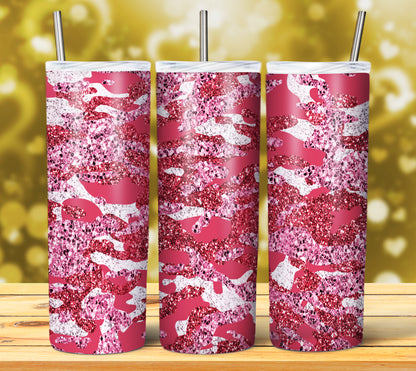 CAMOUFLAGE GLITTER TUMBLER DESIGNS 2023
