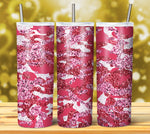CAMOUFLAGE GLITTER TUMBLER DESIGNS 2023