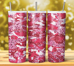 CAMOUFLAGE GLITTER TUMBLER DESIGNS 2023