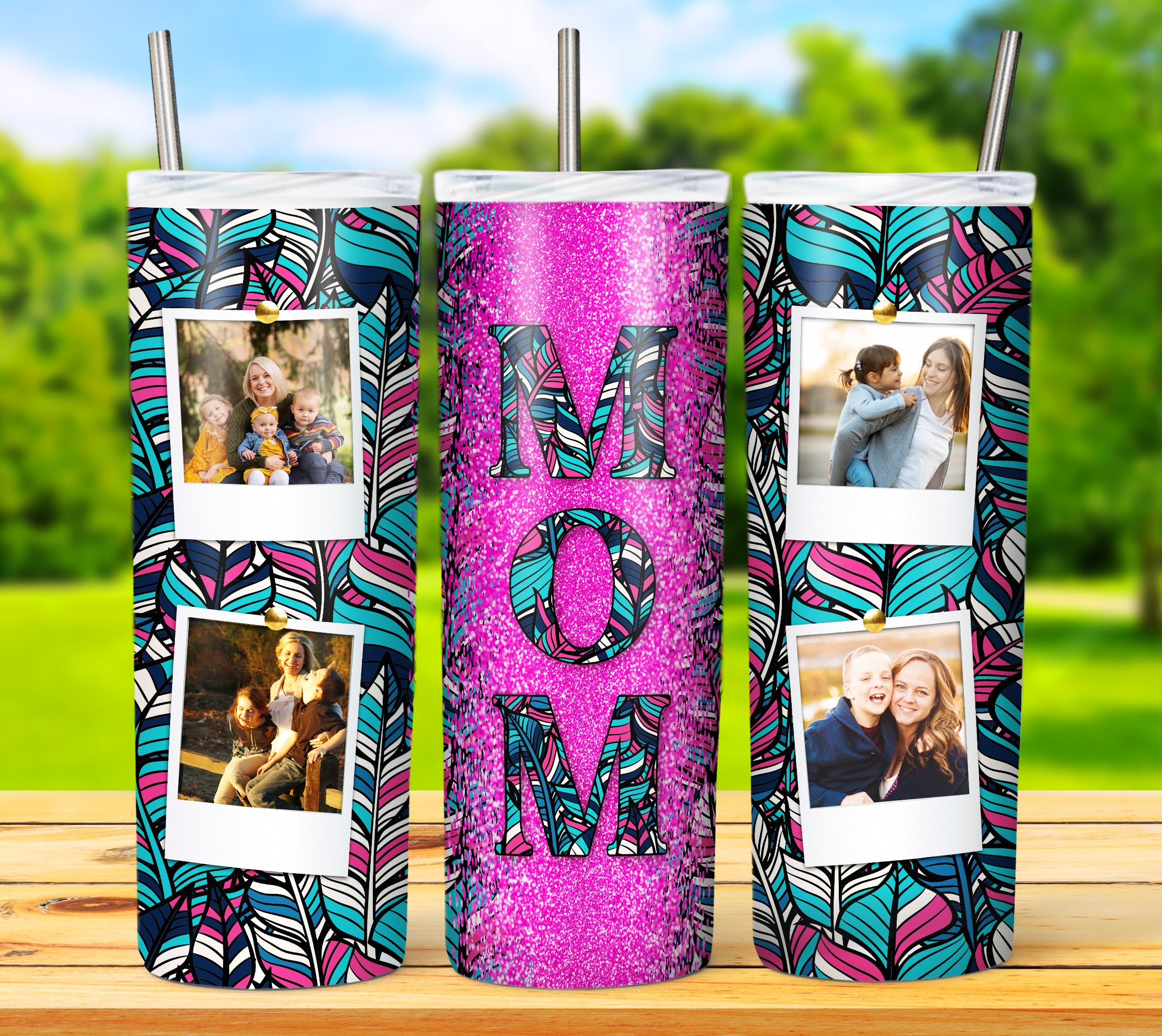 MOM TUMBLER POLAROID Designs 2023