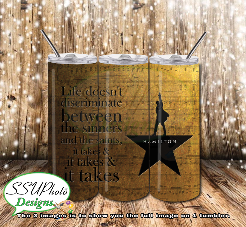 Hamilton 20 OZ Skinny TumblerD Digital Design