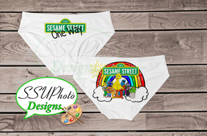 Sesame Street Women Bikini Underwear Digital File