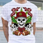 CANNABIS SKULL PNG designs 2023