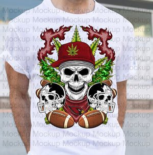 CANNABIS SKULL PNG designs 2023