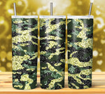 CAMOUFLAGE GLITTER TUMBLER DESIGNS 2023