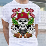 CANNABIS SKULL PNG designs 2023