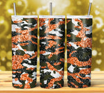CAMOUFLAGE GLITTER TUMBLER DESIGNS 2023