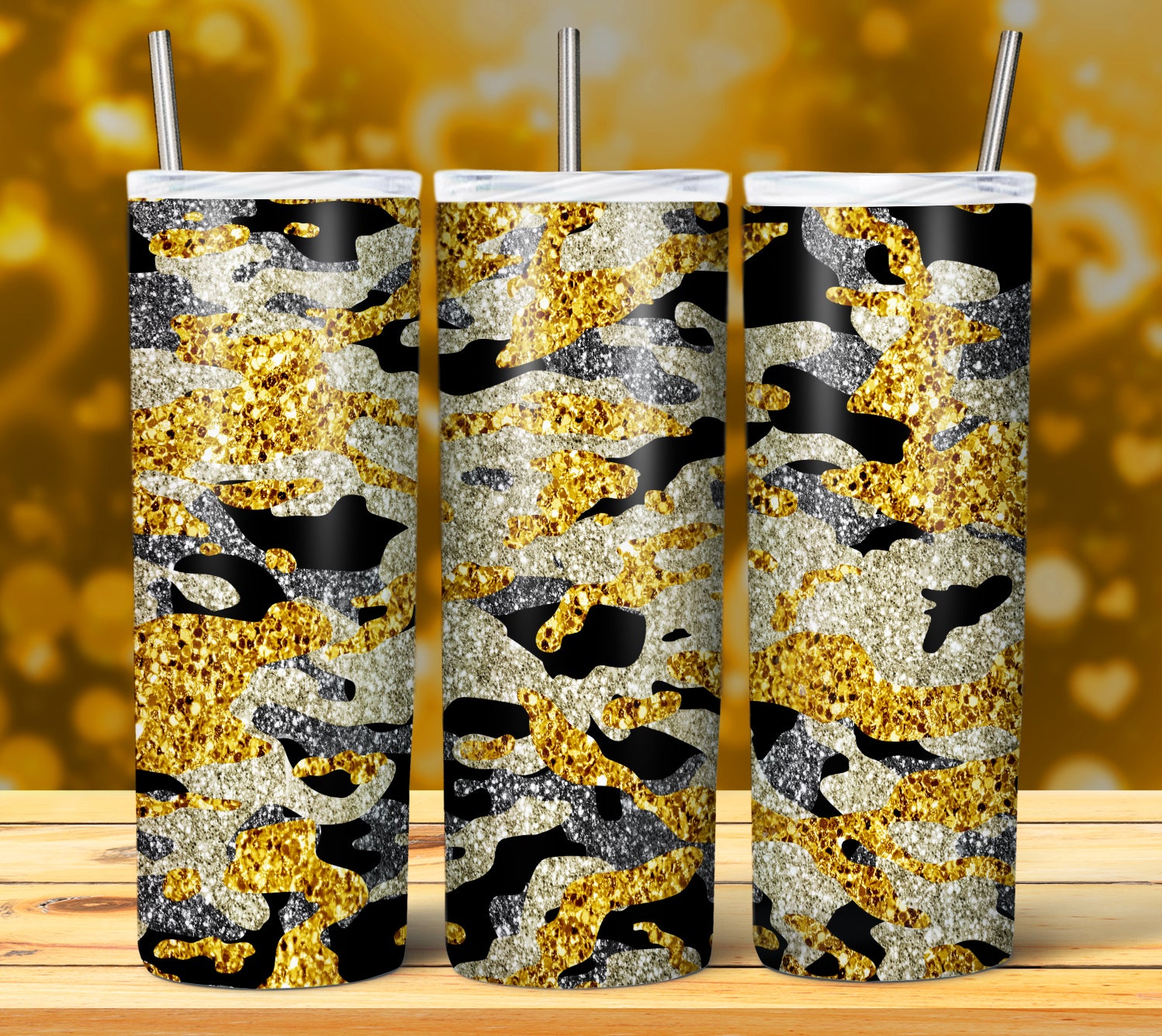 CAMOUFLAGE GLITTER TUMBLER DESIGNS 2023