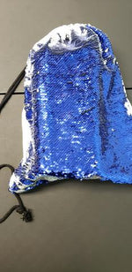 Drawstring personalized photo sequin bags