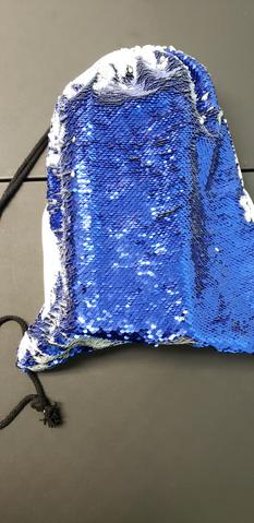 Drawstring personalized photo sequin bags