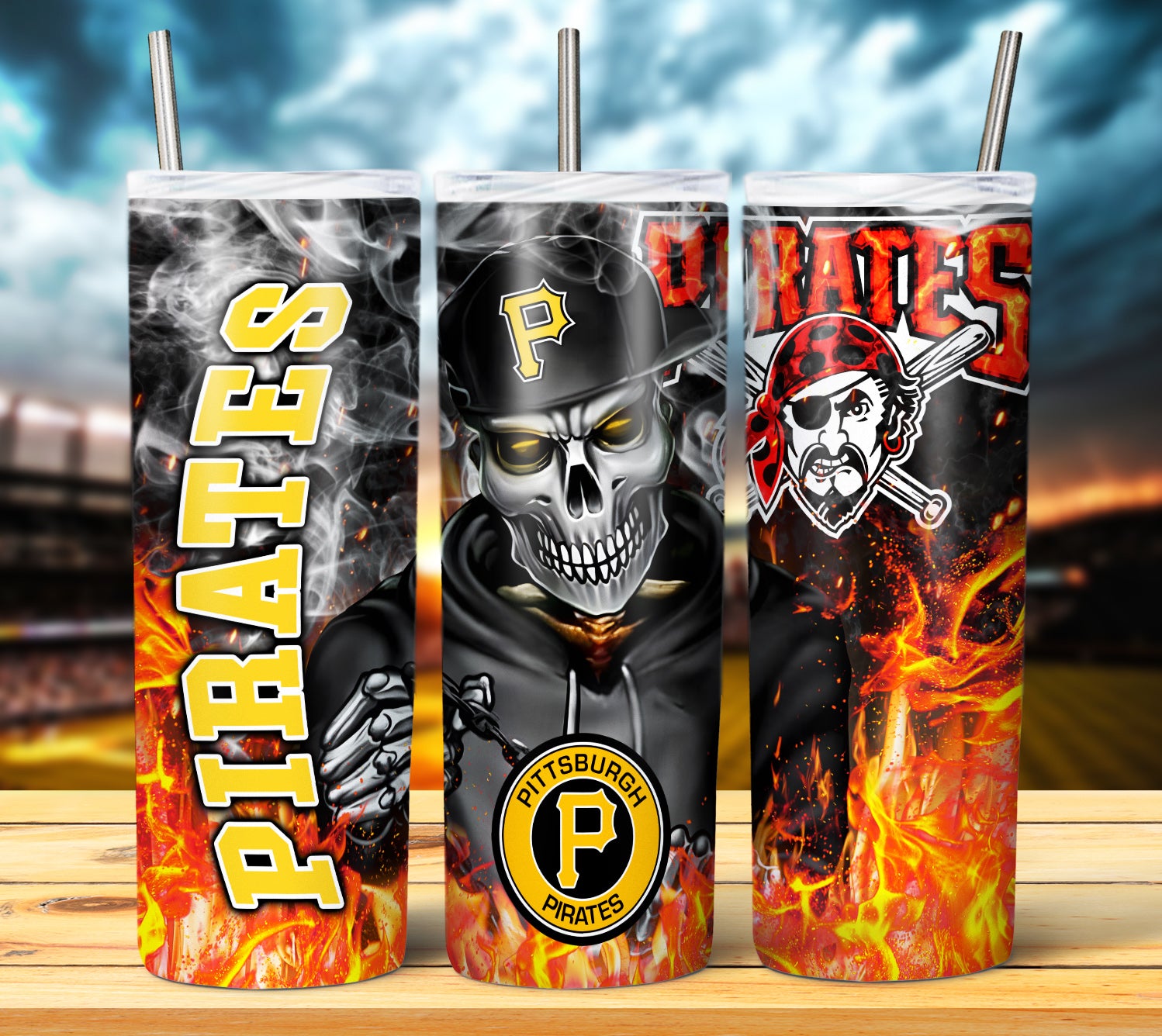 baseball Skull Fire DESIGN 2023