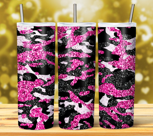 CAMOUFLAGE GLITTER TUMBLER DESIGNS 2023