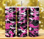 CAMOUFLAGE GLITTER TUMBLER DESIGNS 2023