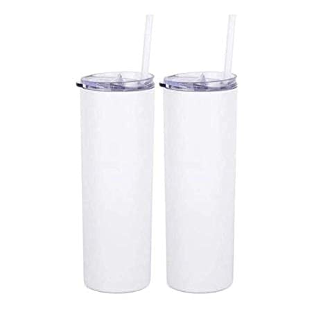 1 Case (25) Blank 20oz Straight Sublimation Tumblers bulk