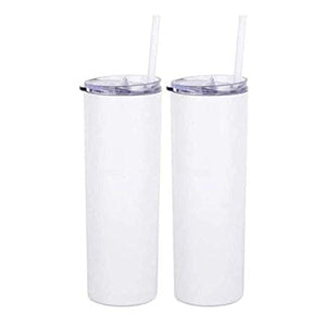 1 Case (25) Blank 30oz Straight Sublimation Tumblers bulk