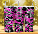 CAMOUFLAGE GLITTER TUMBLER DESIGNS 2023