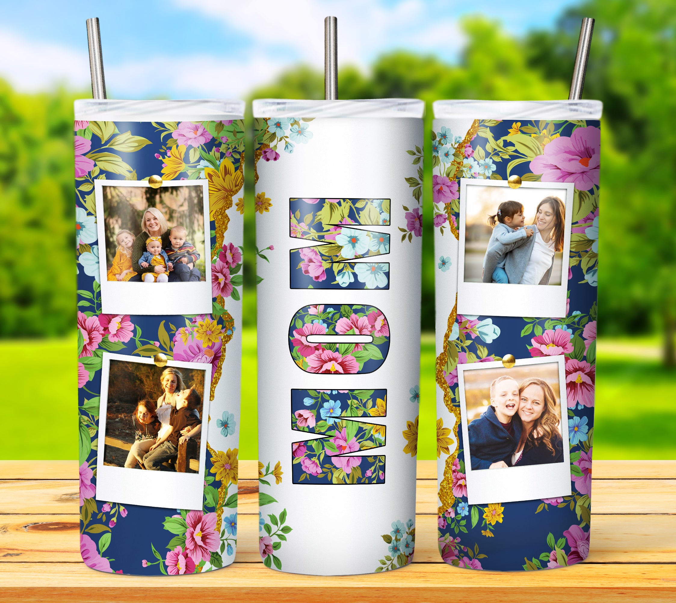 MOM TUMBLER POLAROID Designs 2023