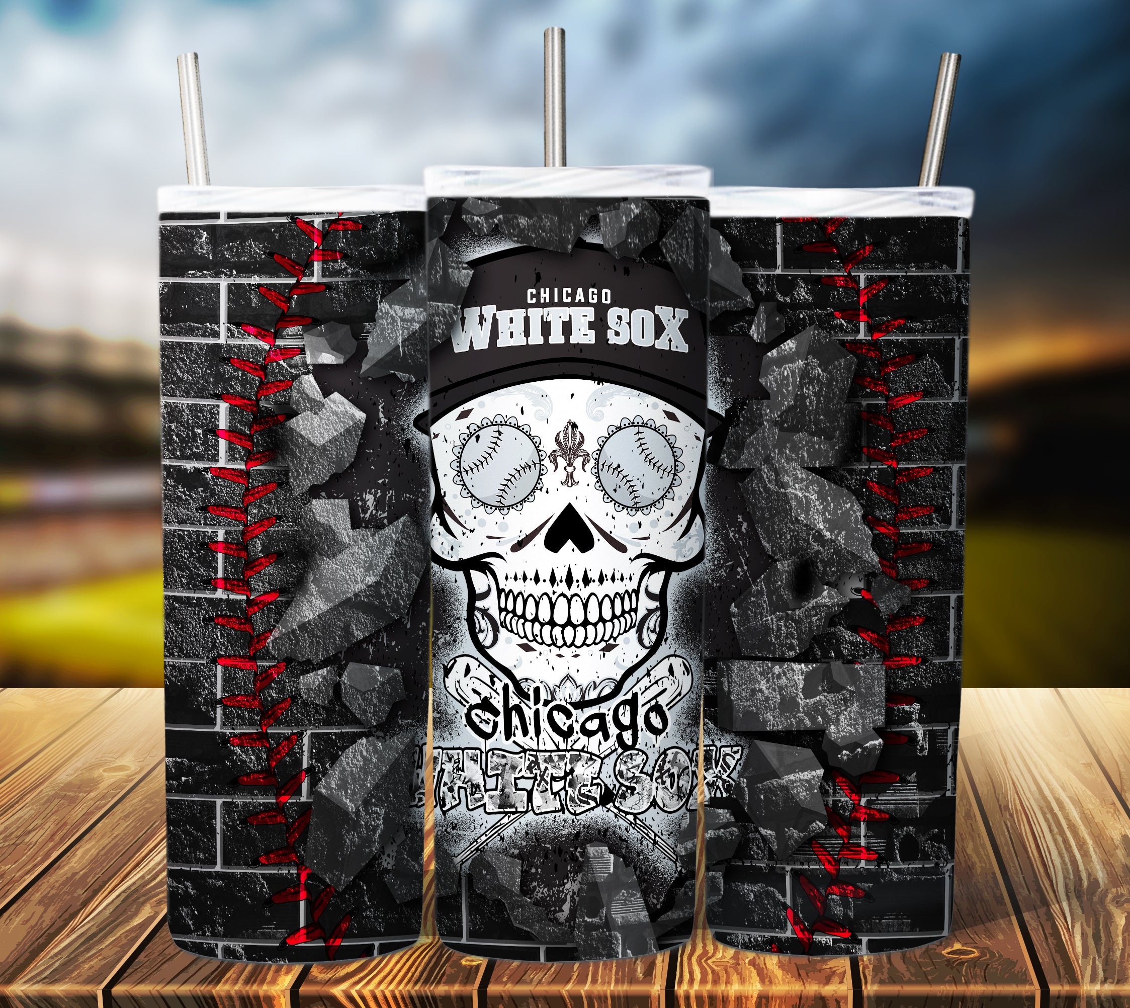 SUGAR SKULLS baseball DESIGN 2023