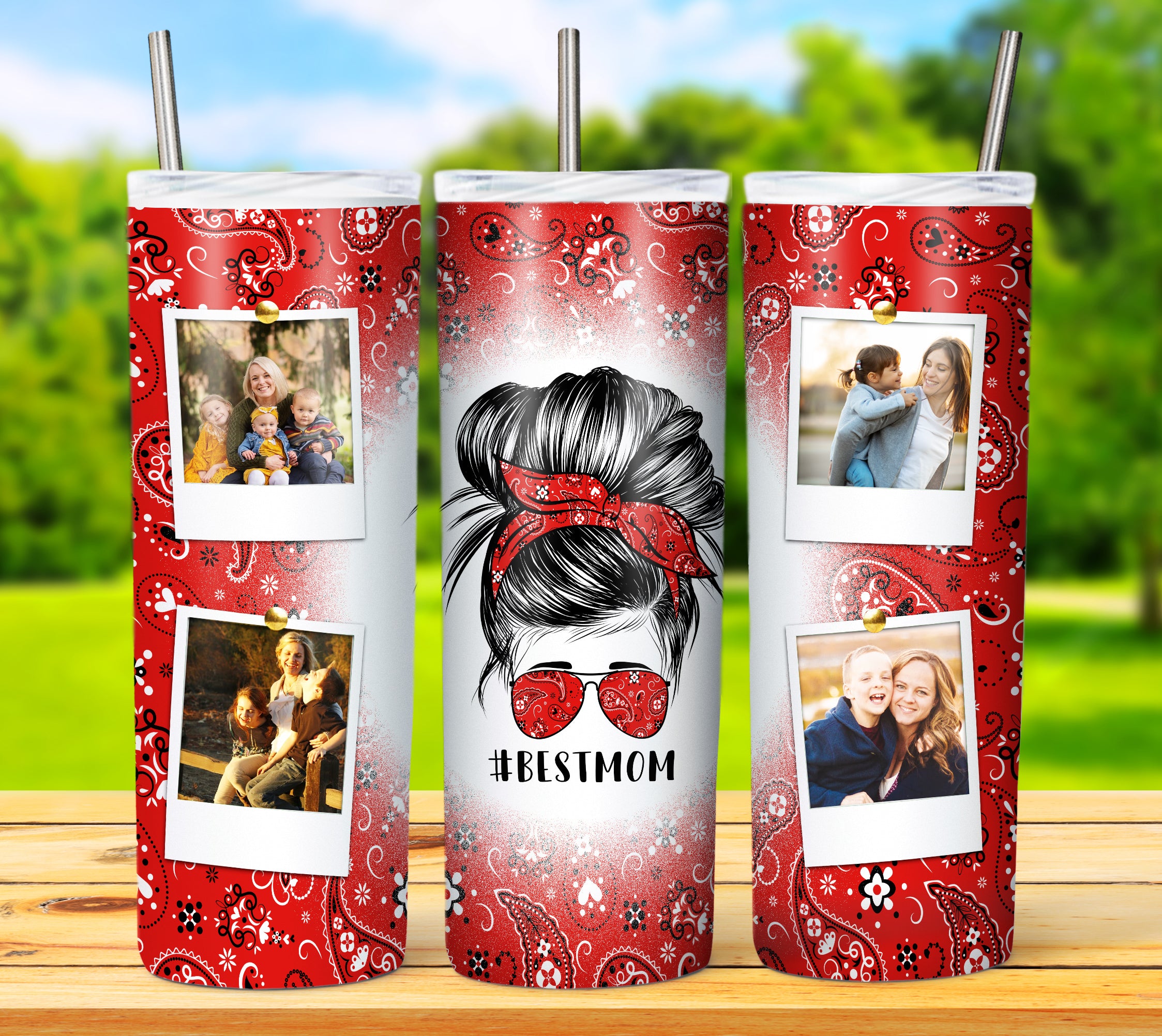 MOM TUMBLER POLAROID Designs 2023