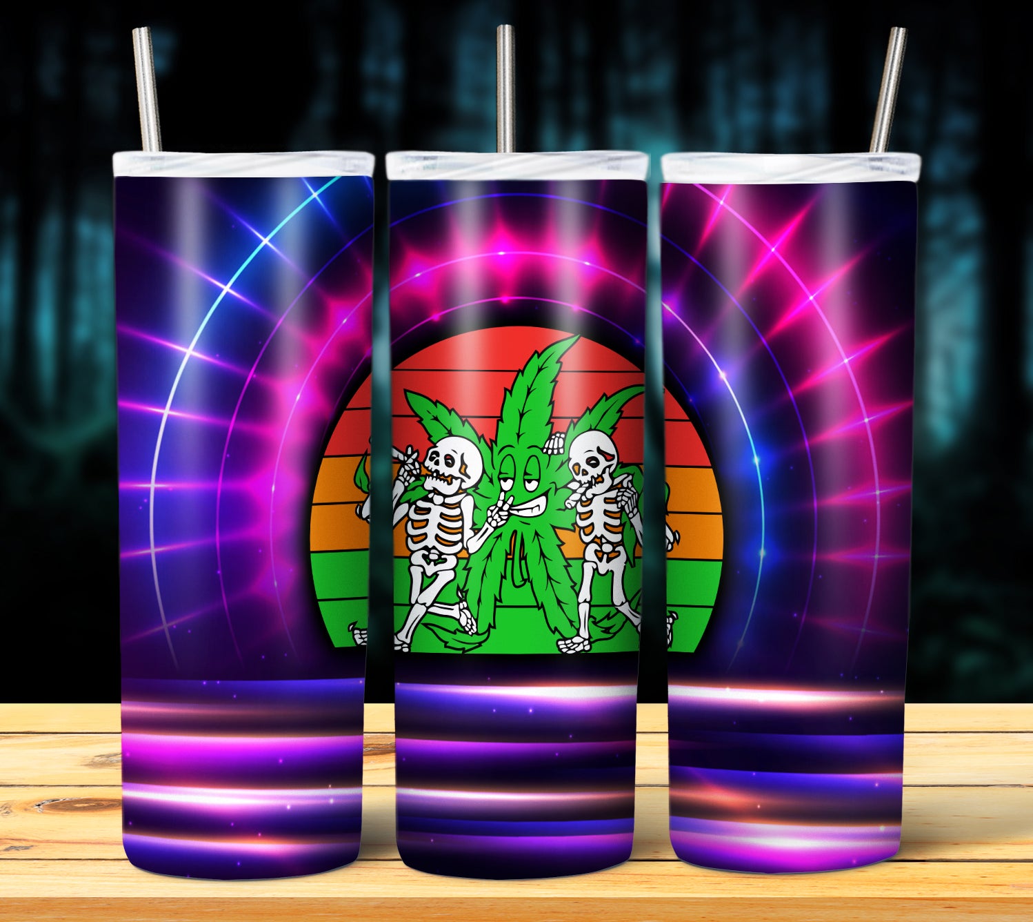 CANNABIS 420 NEON TUMBLER DESIGNS 2023