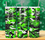 CAMOUFLAGE GLITTER TUMBLER DESIGNS 2023