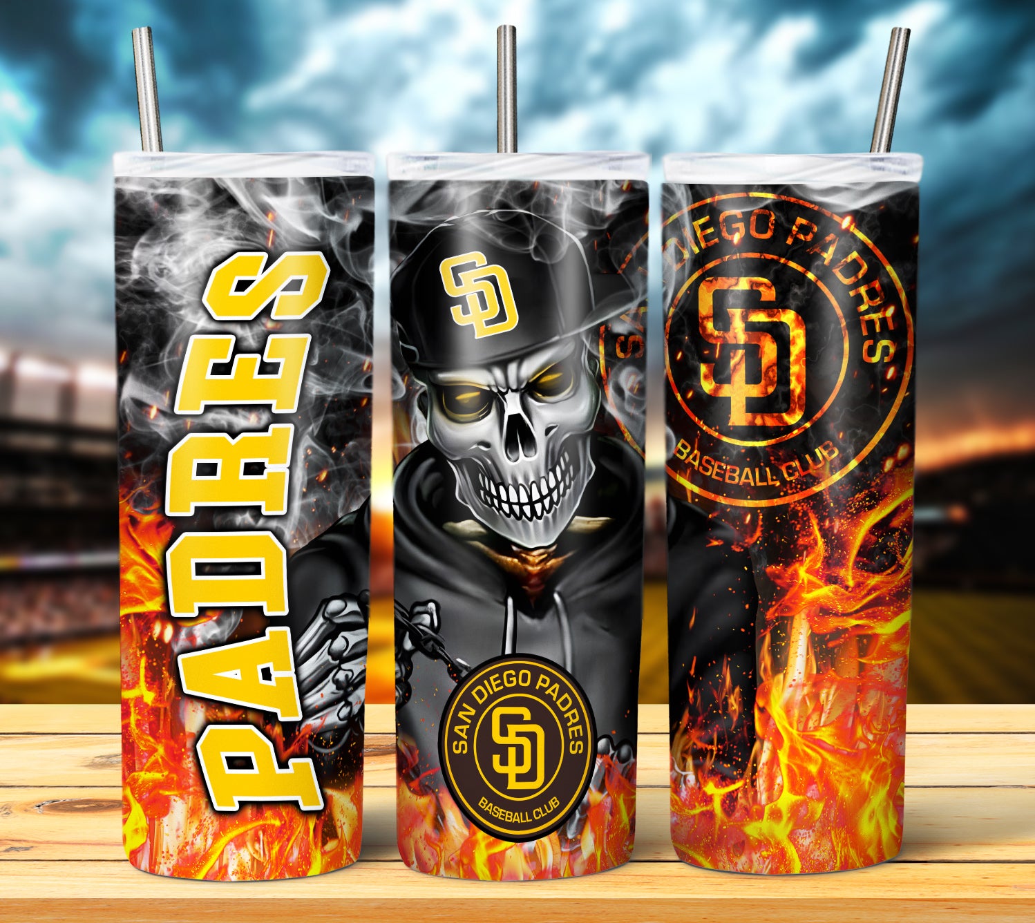 baseball Skull Fire DESIGN 2023