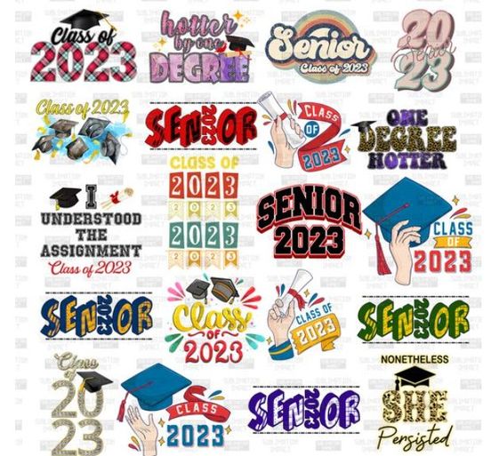 SENIOR 2023 GRADUATE PNGs Designs 2023
